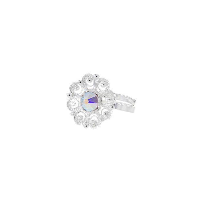 Huvudbild Ring Justerbar Blomma Sten H: 1,8 cm