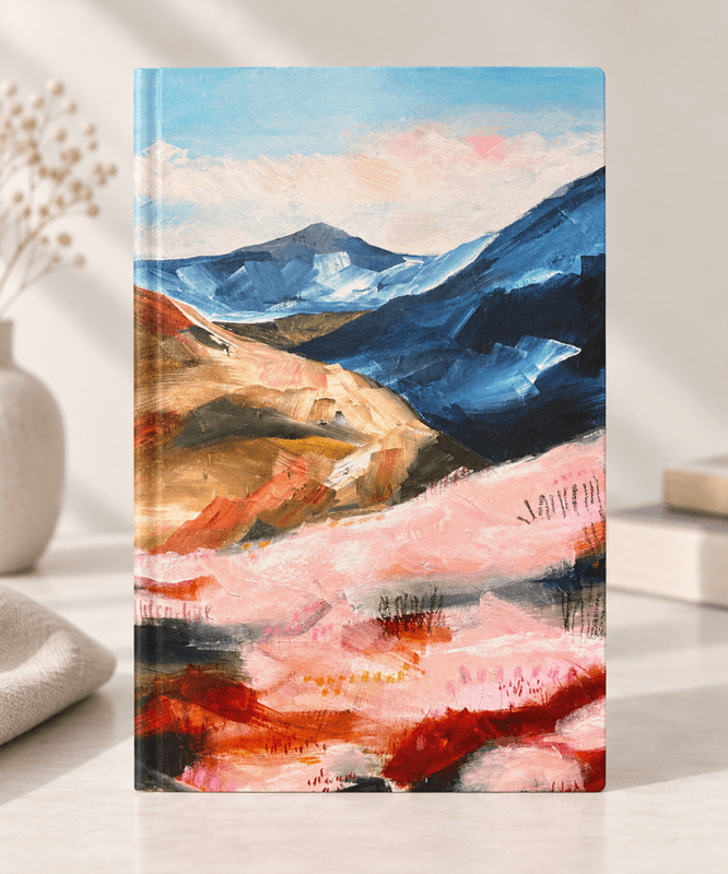Art Anteckningsblock Blånande Fjäll A5
