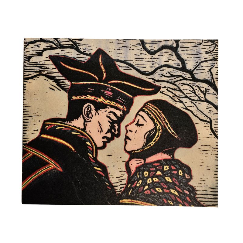 Ganda ja Nieida John Savio Dubbelt Konstkort A6