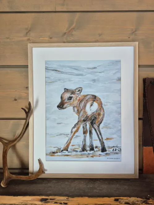 Huvudbild Poster Stående kalv 21x30 cm